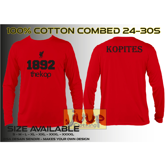 KAOS BAJU BOLA LENGAN PANJANG LIVERPOOL KOPITES