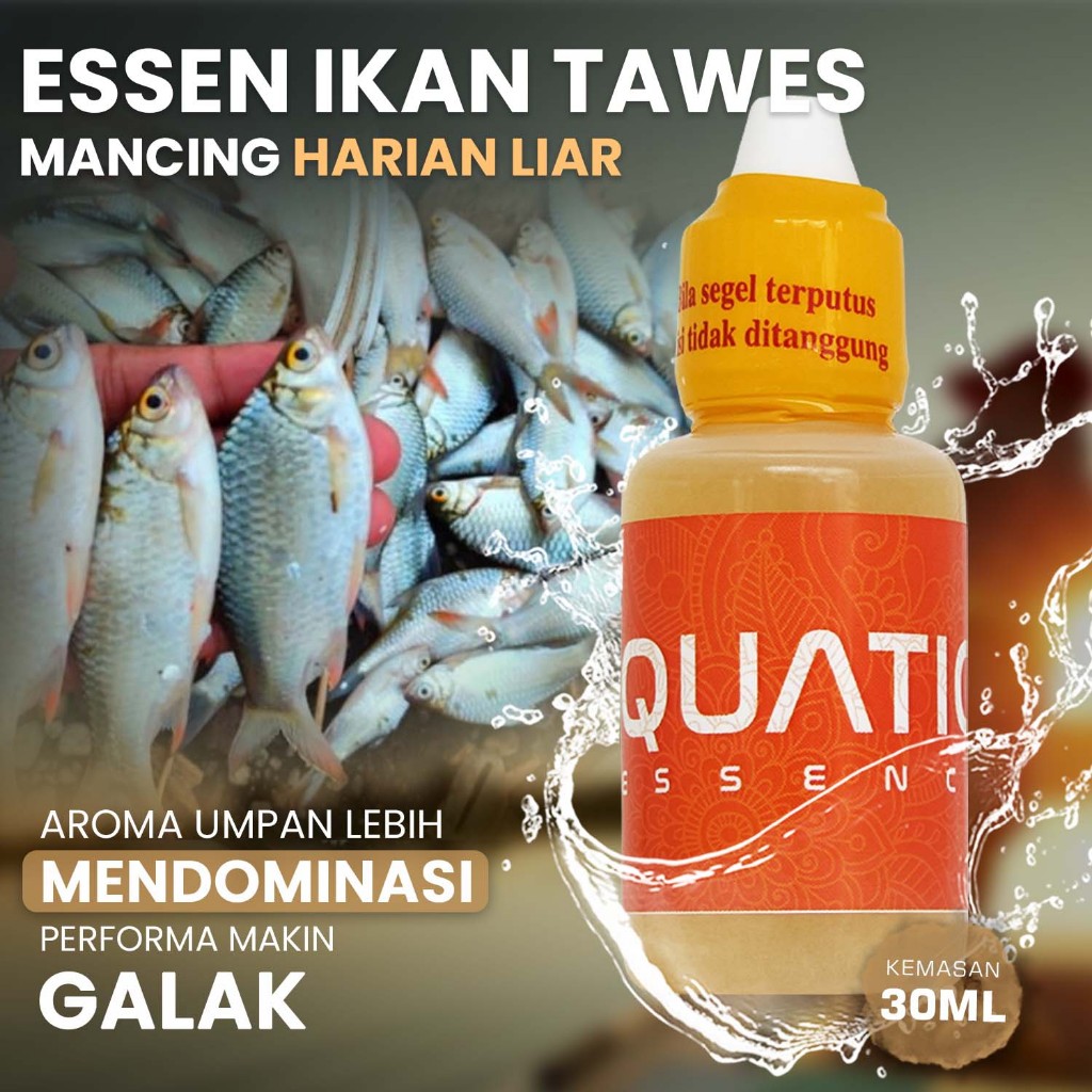 Essen Tawes Termurah Umpan Ikan mancing Harian Liar Kilo Gebrus AQUATIC 30ml