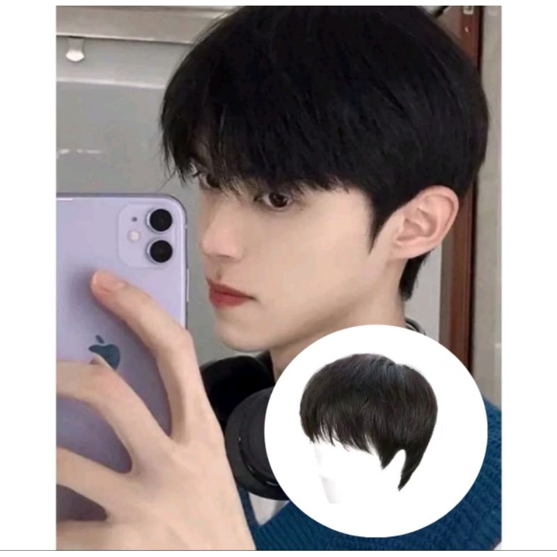WIG COWOK RAMBUT PENDEK / RAMBUT PALSU PRIA  PENDEK MURAH