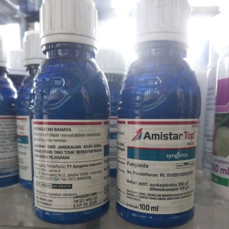 Fungisida AmistarTop 100 ml / amistar / fungi /obat  jamur / cabai / tomat / sayuran / padi / hama