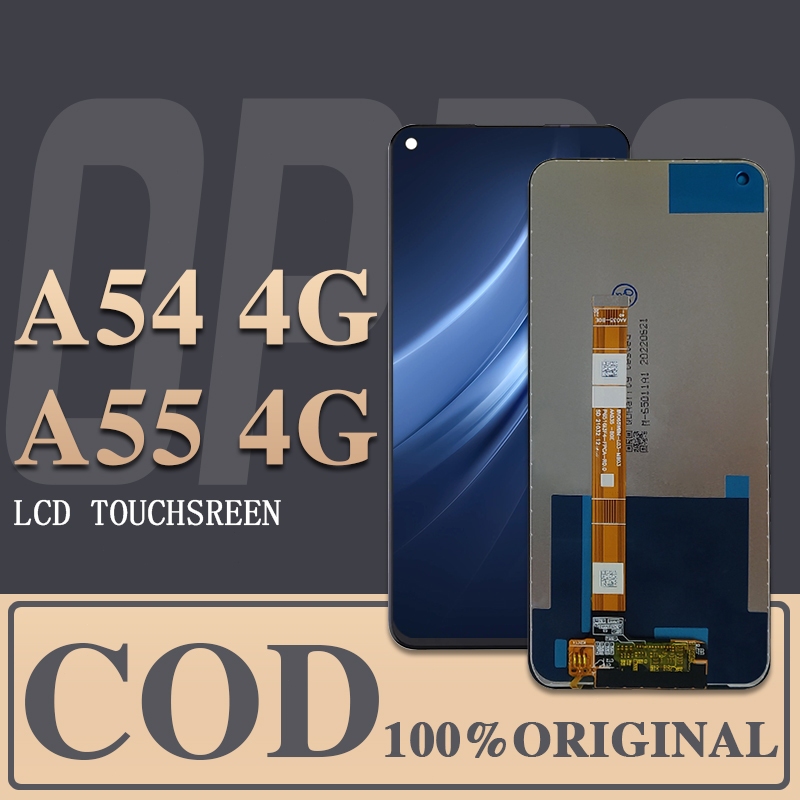 【ORIGINAL+LEM】LCD OPPO A54 4G/A55 4G ORIGINAL 100% FULL SET LAYAR HIGH ORI TOUCHSCREEN