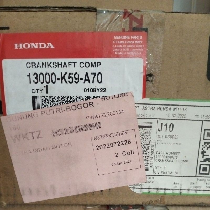 CRANKSHAFT COMP 13000K59A70