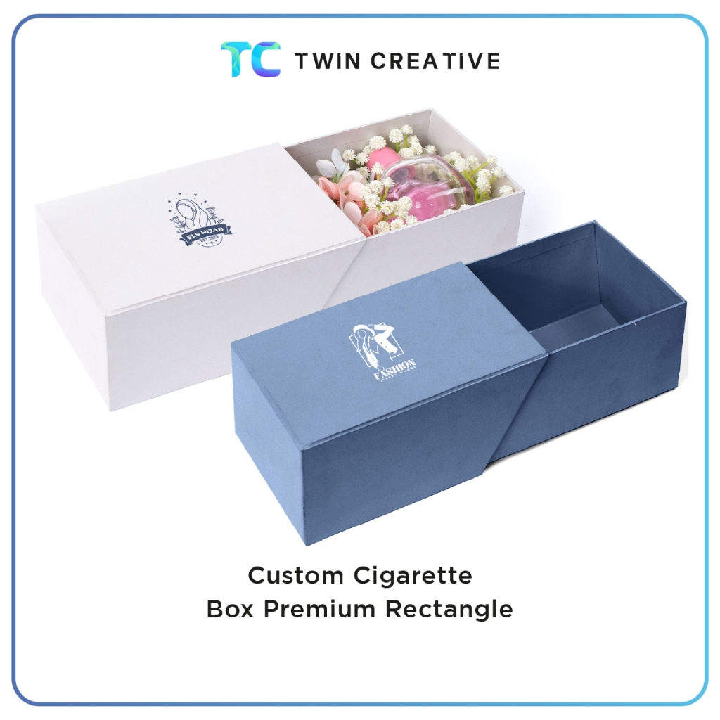 

Custom Cigarette Box Premium Rectangle Tempat Parfum / Cincin Lamaran Anniversary Gift - Kotak Kado Ulang Tahun