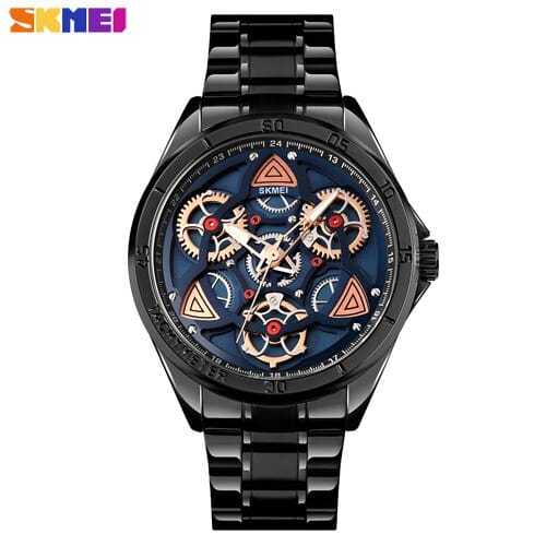 JAM TANGAN PRIA STAINLESS STEEL - SKMEI 1678 WATER RESISTANT