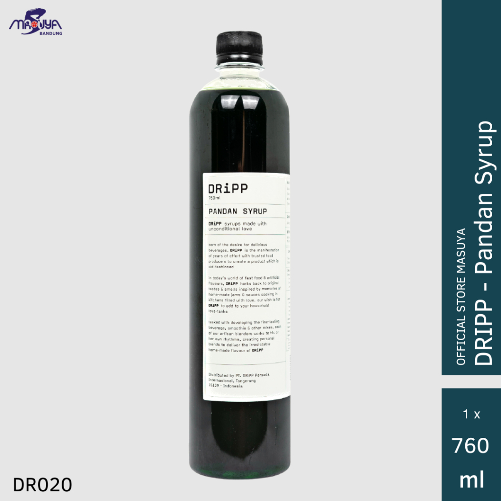 

Dripp - Syrup Pandan | Sirup Rasa Pandan 760ml