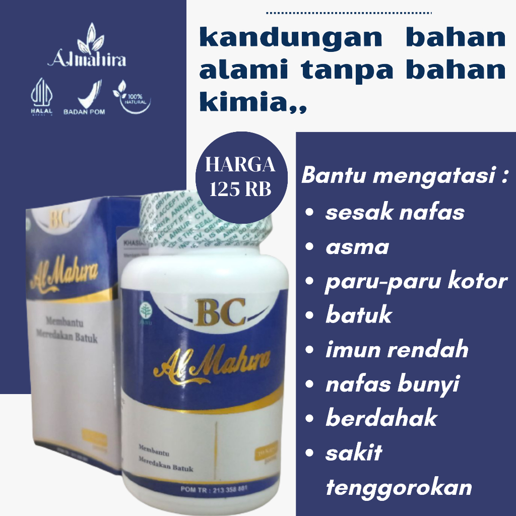 bc almahira original pembersih paru paru | obat herbal kapsul bc almahira