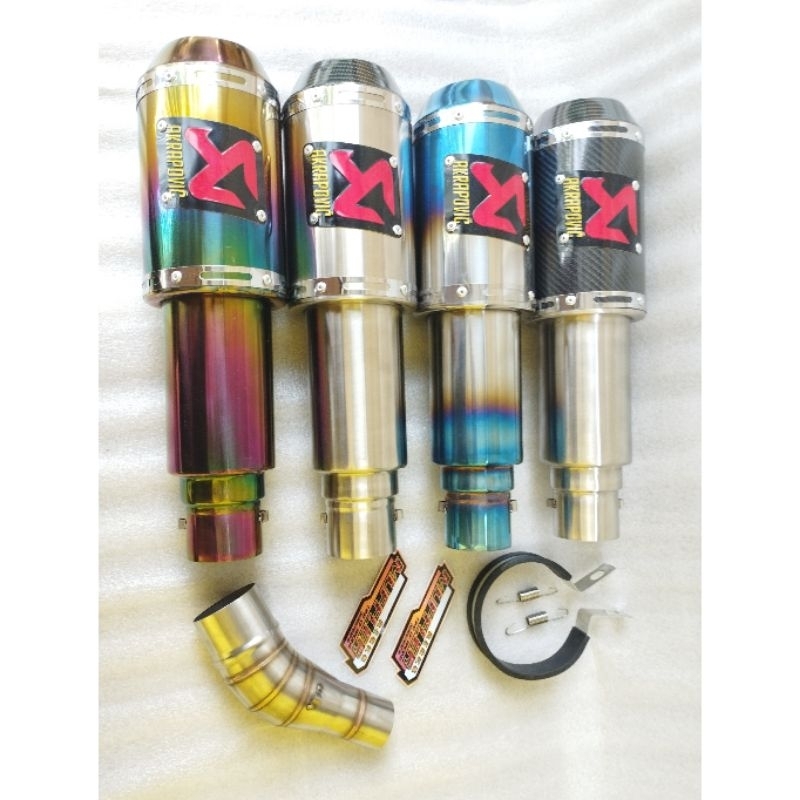 Knalpot Racing AKRAPOVIC GP Lorenzo Slip On tinggal disambungkan ke leheran orinya CB150R CBR150R CB