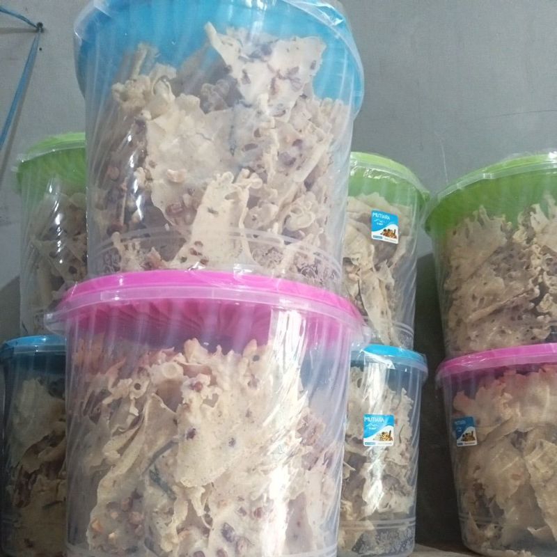 

peyek kacang/rebon 5L