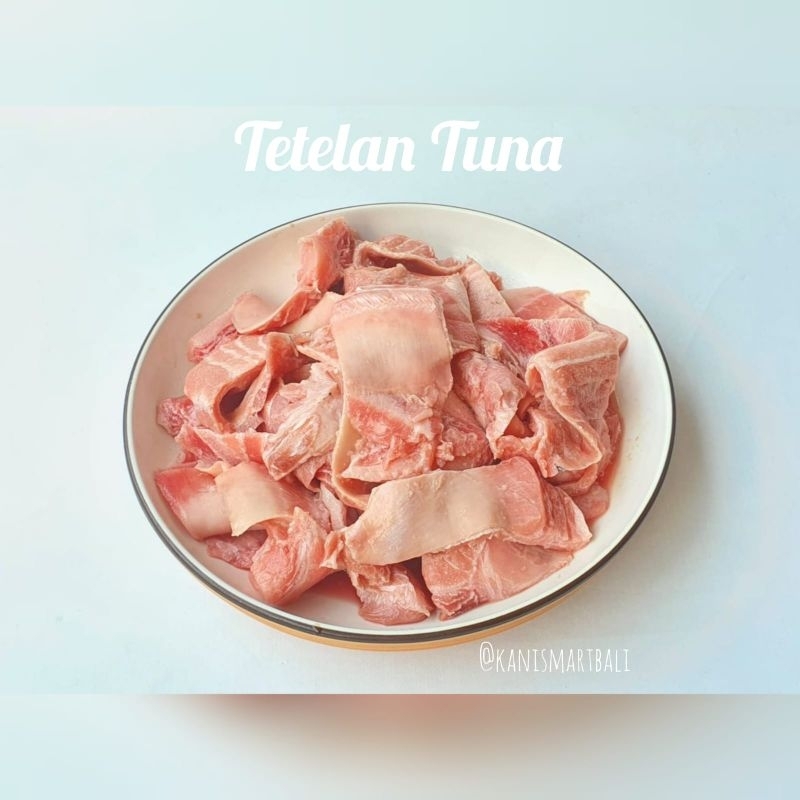 Tetelan daging ikan tuna merah frozen / potongan daging tuna merah