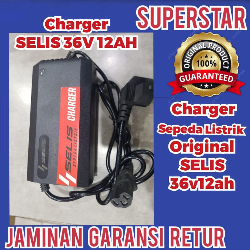 CAS CASSAN CHARGER SEPEDA LISTRIK SELIS 36V12AH ORIGINAL