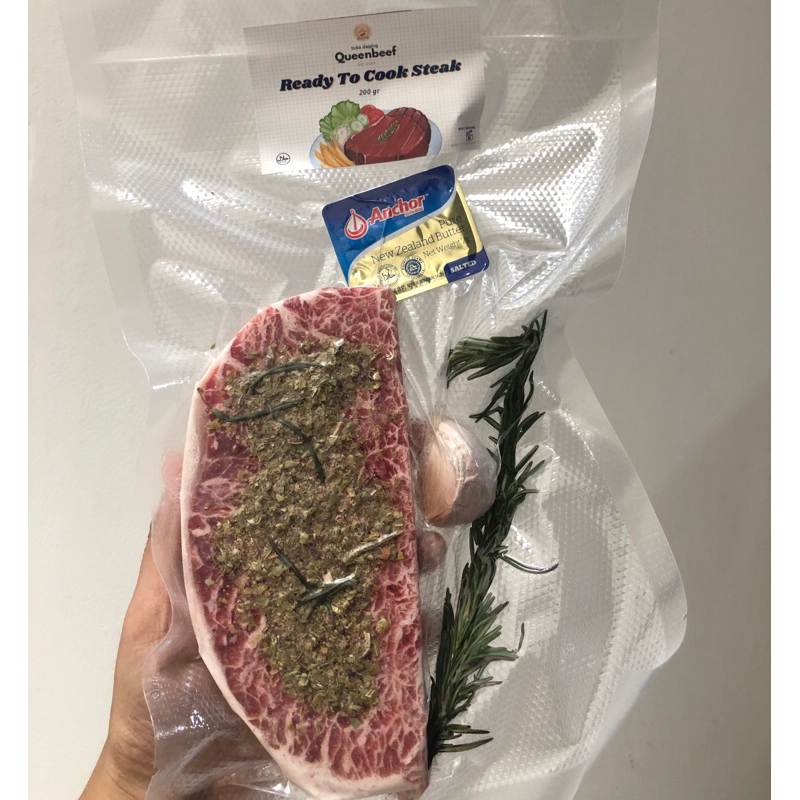 

Ready To Cook Steak 200 gram dengan kentang sayur saus halal siap masak ( tenderloin / sirloin / ribeye)