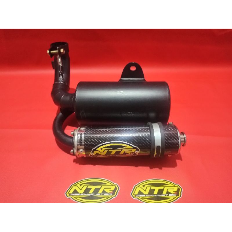 knalpot vespa s1 silencer carbon