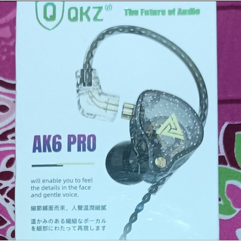 Headset Earphone IEM QKZ AK6 PRO ULTRA Super Bass Kere Hore Best Quality Garansi Resmi 1 Th