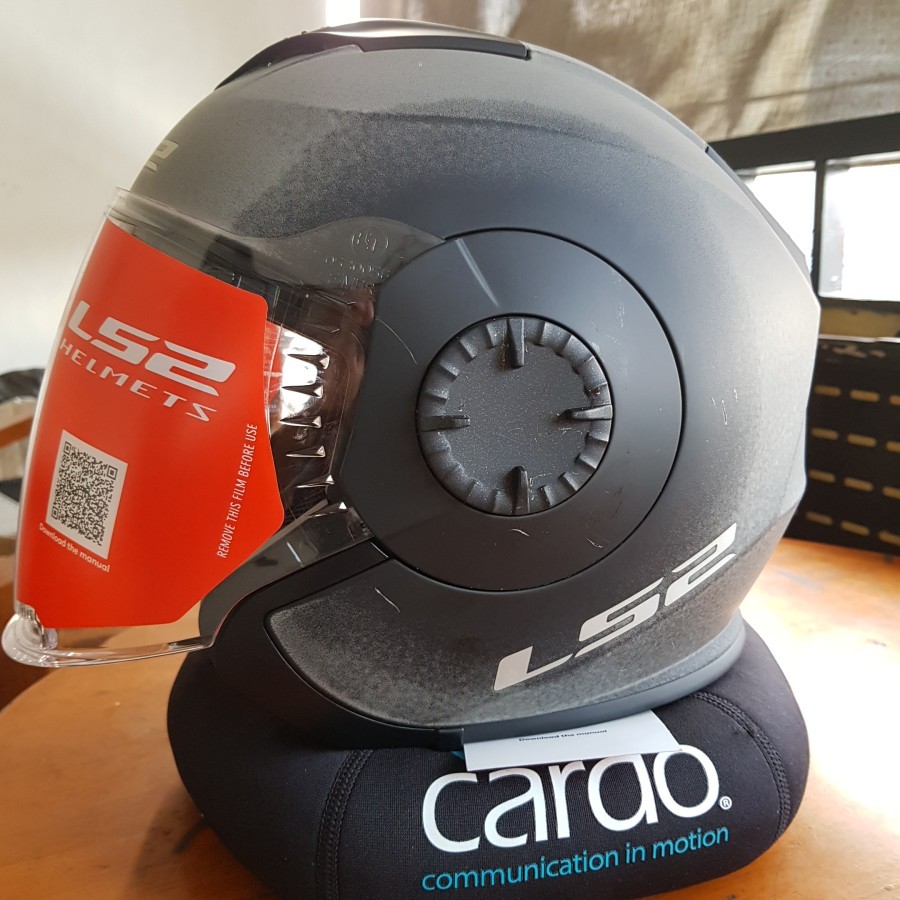 Helm Half Face LS2 OF570 Verso Matt Black