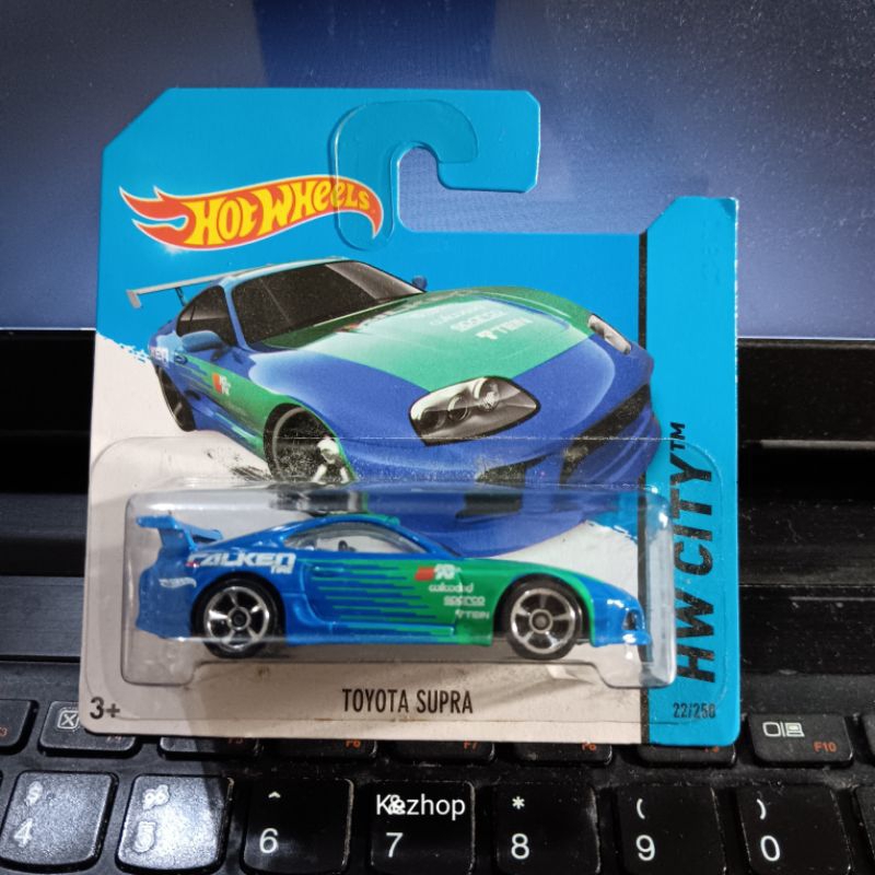 HOT WHEELS SC TOYOTA SUPRA BIRU FALKEN