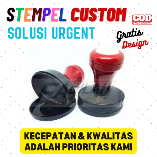 

Stempel Custom / Oval 45x33 mm / Otomatis tinta