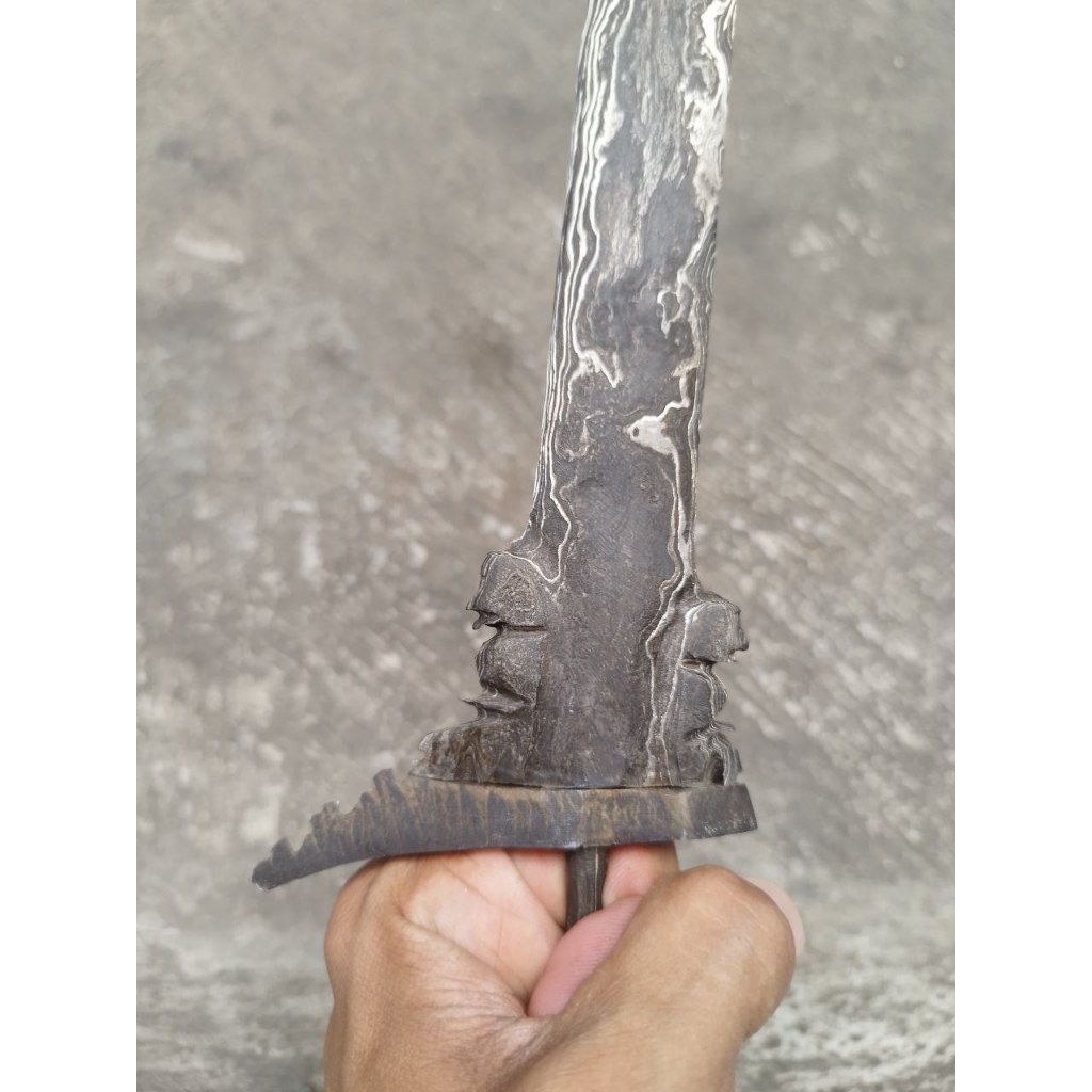 Keris Lurus Omyang Jimbe pamor Ngulit Semongko