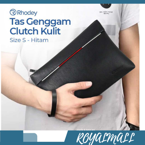 Tas Genggam Dompet Kulit Clutch Bag Size Small / Tas Genggam Tangan Handbag Dompet Hp Pria Cowo Cowo