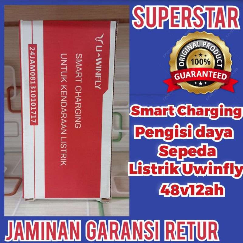 PENGISI DAYA BATERAI SEPEDA LISTRIK U-WINFLY ORI 48V12AH