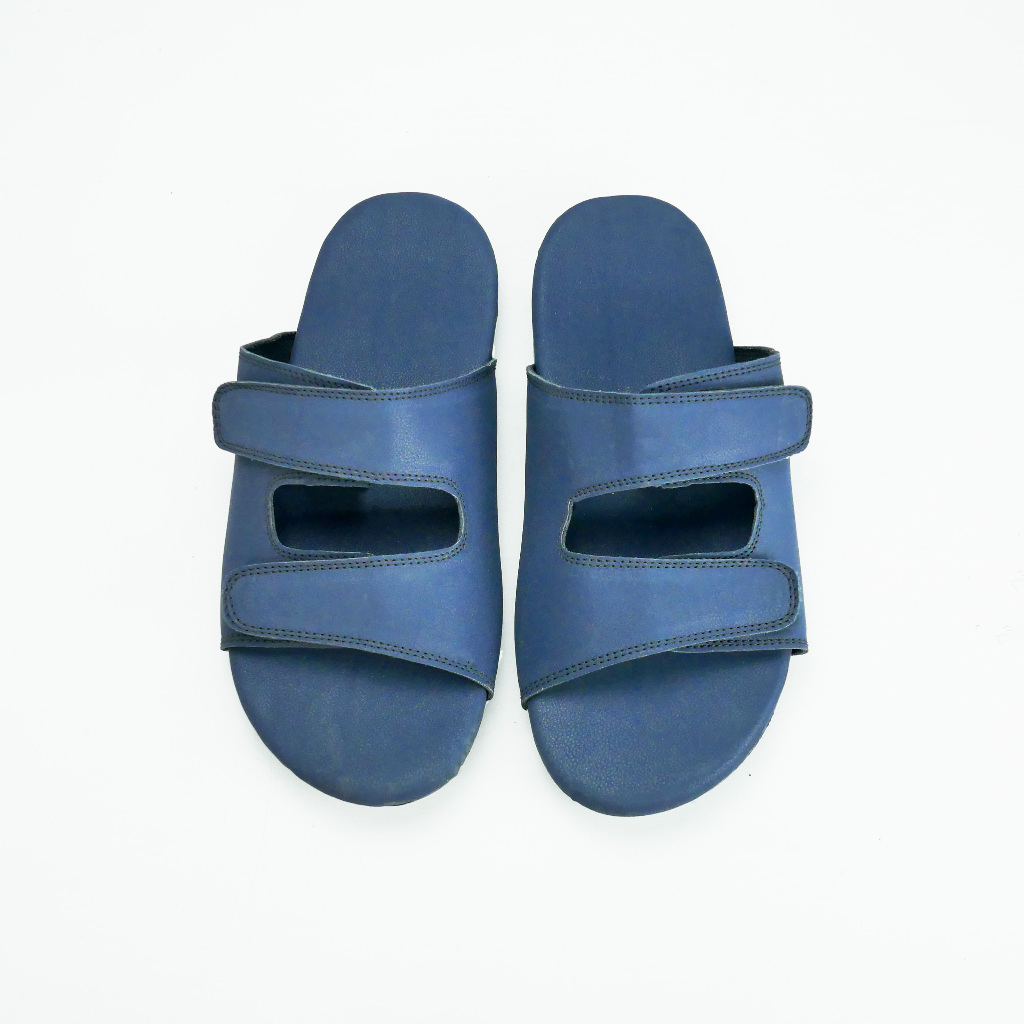Sandal Diabetes Super Empuk - Sandal Kesehatan Wanita/Pria Super Empuk - Biru - HAZELY INDONESIA