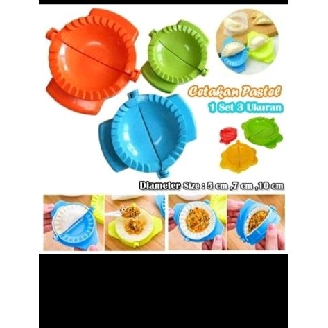 Cetakan Pastel/Cetakan Cireng  isi 3 ukuran kecil,sedang,besar 1 set 3 pcs  dan per biji