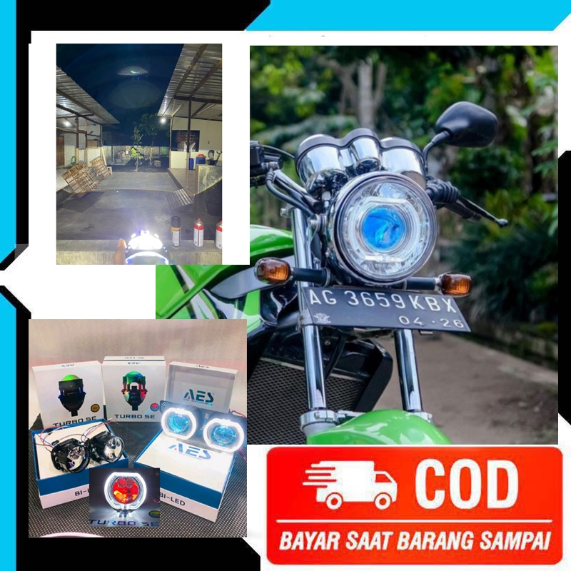 Lampu Depan Biled Ninja 150 SS S R - SCORPIO - VIXION OLD - RX KING - TIGER Paket Lengkap Best Selle