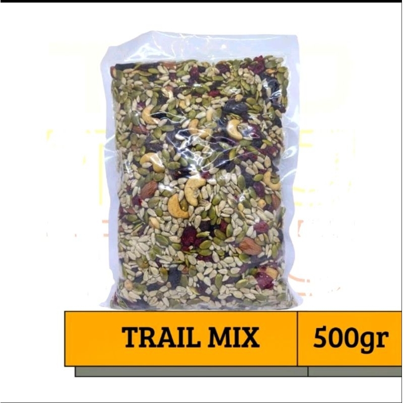 

PPREMIUM TRAIL MIX 500 gr (ALMOND, CHASEW, PUMPKINSEED, SUNFLOWERSEED