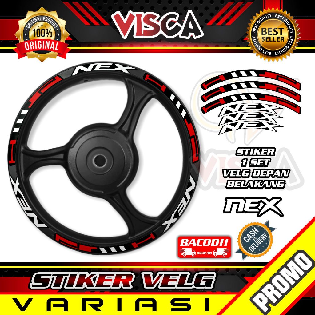 Stiker Velg List Velg Motor Stiker Velg NEX List Hitech