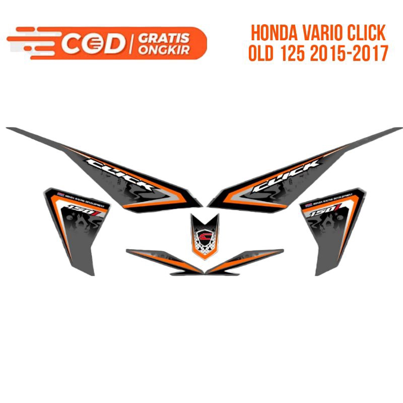 STRIPING TRANSPARAN CLICK VARIO LED OLD 125/150 2015-2017 CLICK VERSION