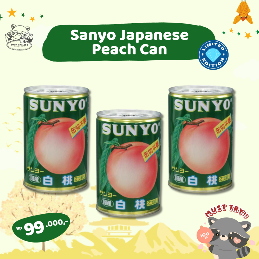 

Sanyo Japanese Peach Can JAPAN
