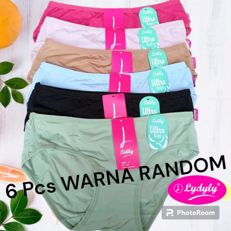 CD Lydyly YN 257 - Celana Dalam Wanita  Kerut Belakang 3pcs - 6pcs  -  Calana Dalam Cewek Kerut Belakang-  Dalam Wanita