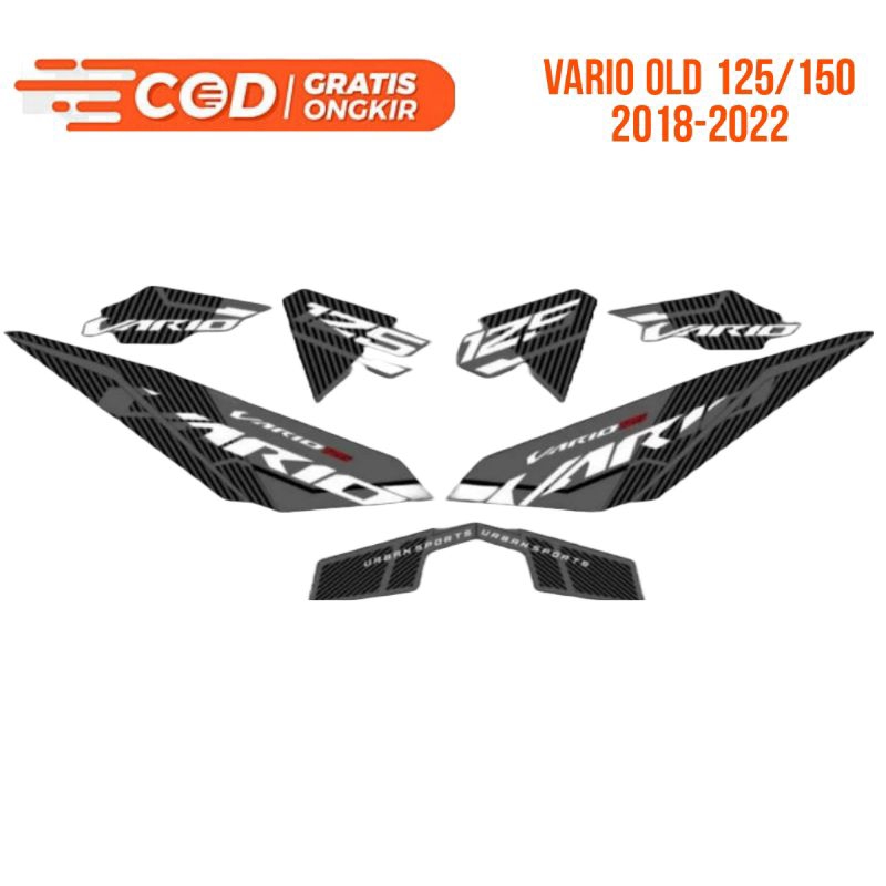 STRIPING TRANSPARAN VARIO LED OLD 125/150 MALAYSIA