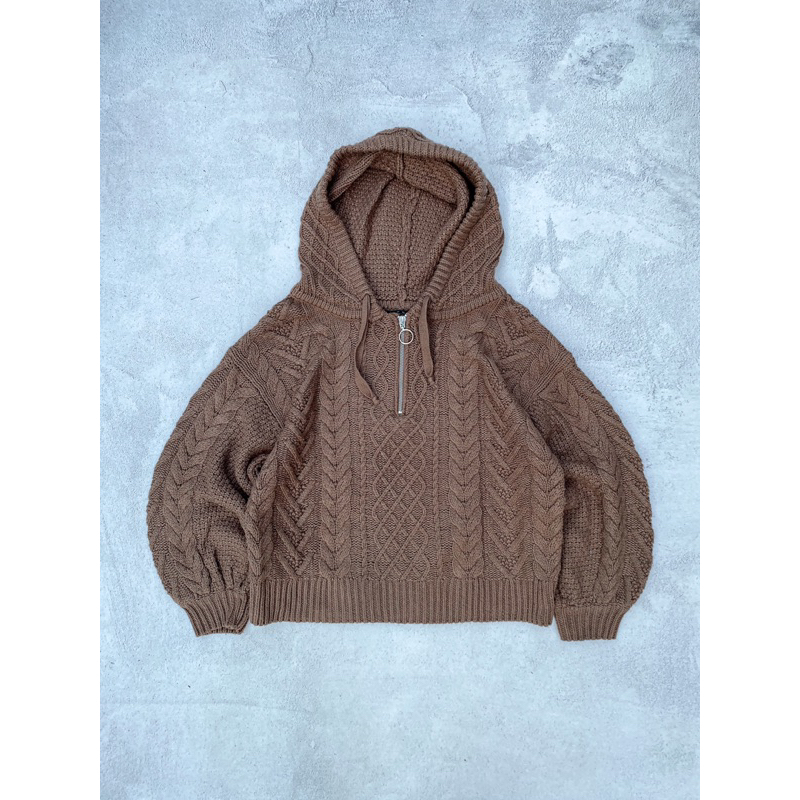 hoodie knitwear Crop boxy “INGNI”