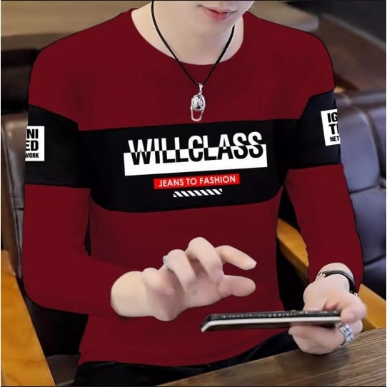 Bisa COD Sweter Keren Promo Sale Kaos Pria Terbaru Willclass Baju Unisex Cowok Kekinian Crewneck Pria Distro Kaos Pria Lengan Panjang Sweter Cowok Terlaris Kaos Oblong Murah Sweater Pria Remaja Dewasa