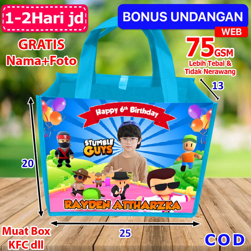 

Tas Bingkisan Ultah Anak Stumble Gyus