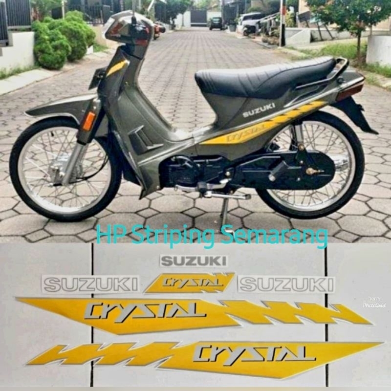 Striping Suzuki Crystal th 1992 Kuning