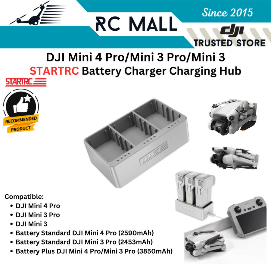 Charger Charging Hub DJI Mini 4 Pro Battery Baterai DJI Mini 3 Pro DJI Mini 3 STARTRC