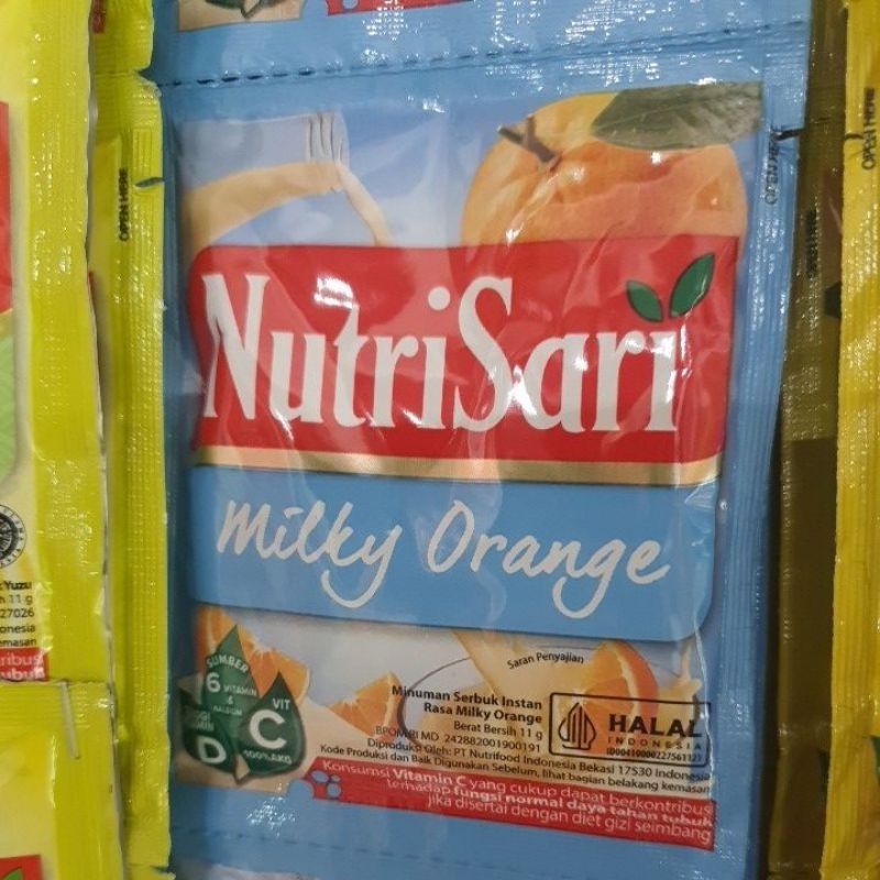 

Nutrisari Milky Orange 1renceng (10pcs)