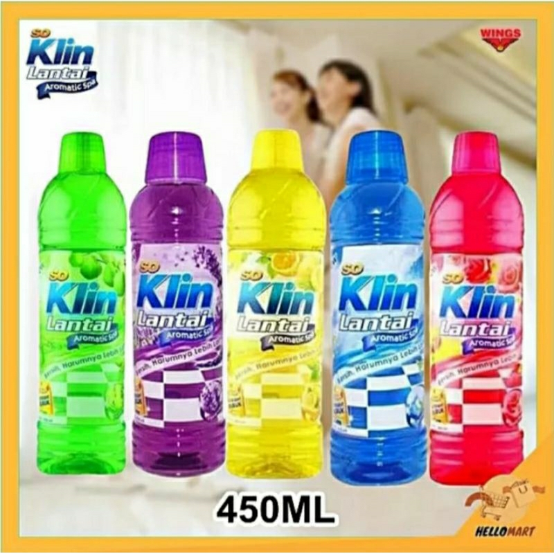 Soklin Lantai Pembersih Lantai 450ml Botol / Soklin lantai Botol