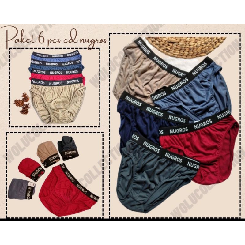 Nugros 6Pcs Cd Pria Nugros Murah