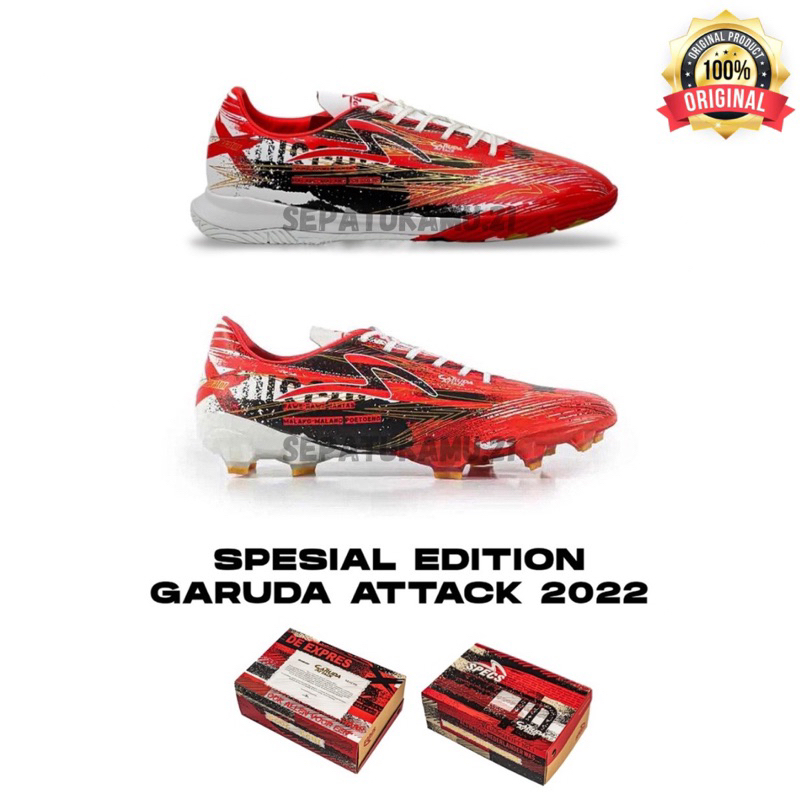Sepatu Bola &amp; Futsal Specs Lightspeed 3 Garuda Attack 22 100% Original - Specs Original