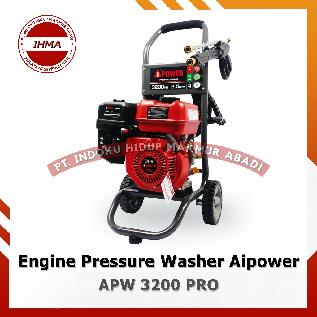 Jet Cleaner Engine High Pressure Washer Set Aipower APW 3200 PLUS