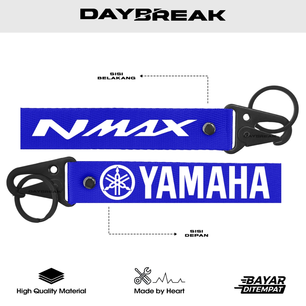Gantungan Kunci Motor Logo Yamaha Nmax Keren dan Unik Desain Kreatif untuk Gaya Berkendara