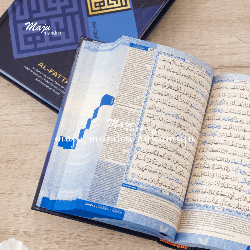 Al Quran Al-Fattah Terjemahan Tafsir Ukuran Kecil A6 Lengkap 30 Juz Amazing Majuma