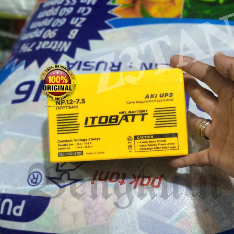 Accu Sprayer 12V8AHH Jitu ITOBAT 12V7,5AH  PABRIK