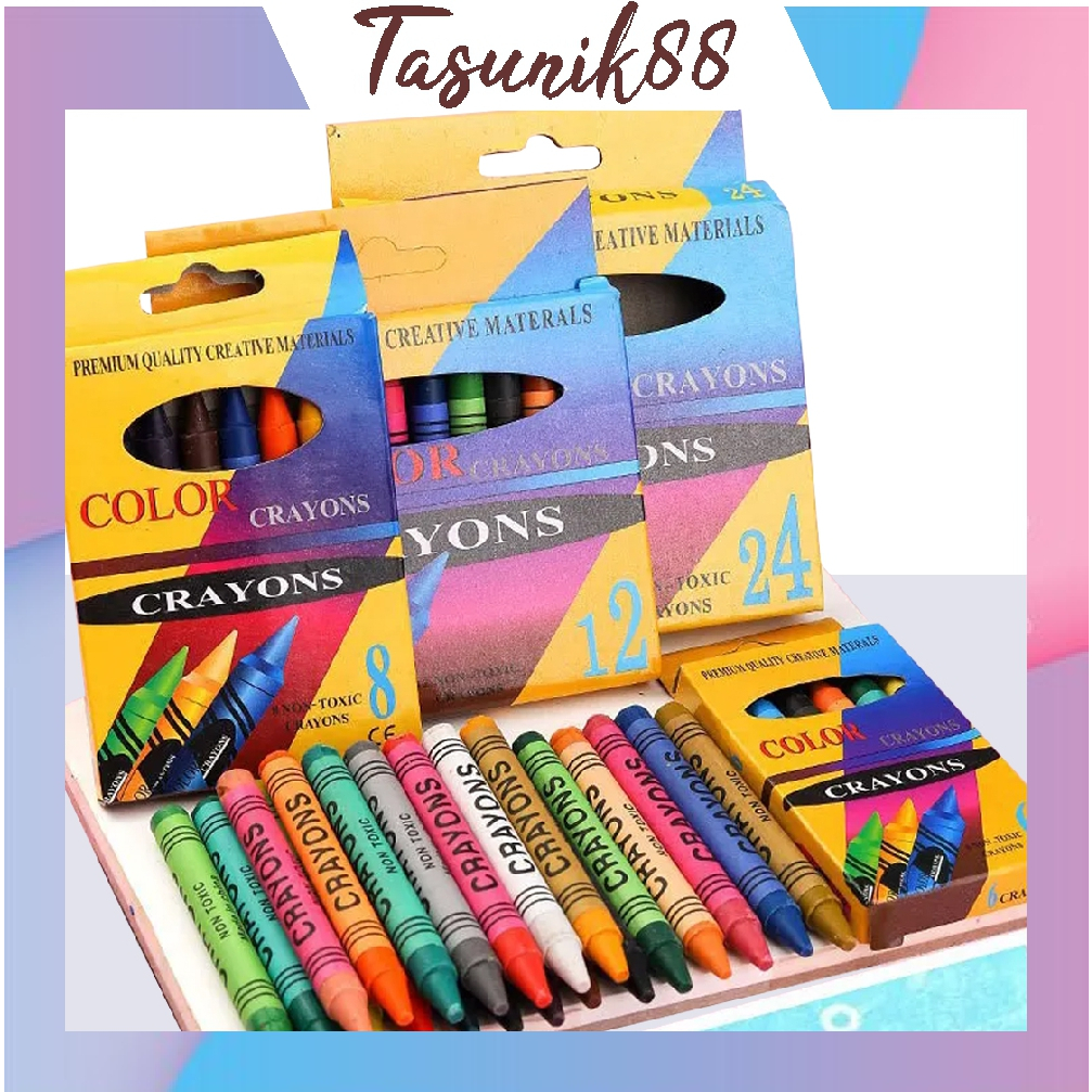 

⭐TasUnik88⭐ PENSIL CRAYON ISI 24 WARNA / COLOR CRAYON 24 COLORS / 24 NON-TOXIX CRAYONS / PENSIL WARNA / PENSIL WARNA CRAYONS S096