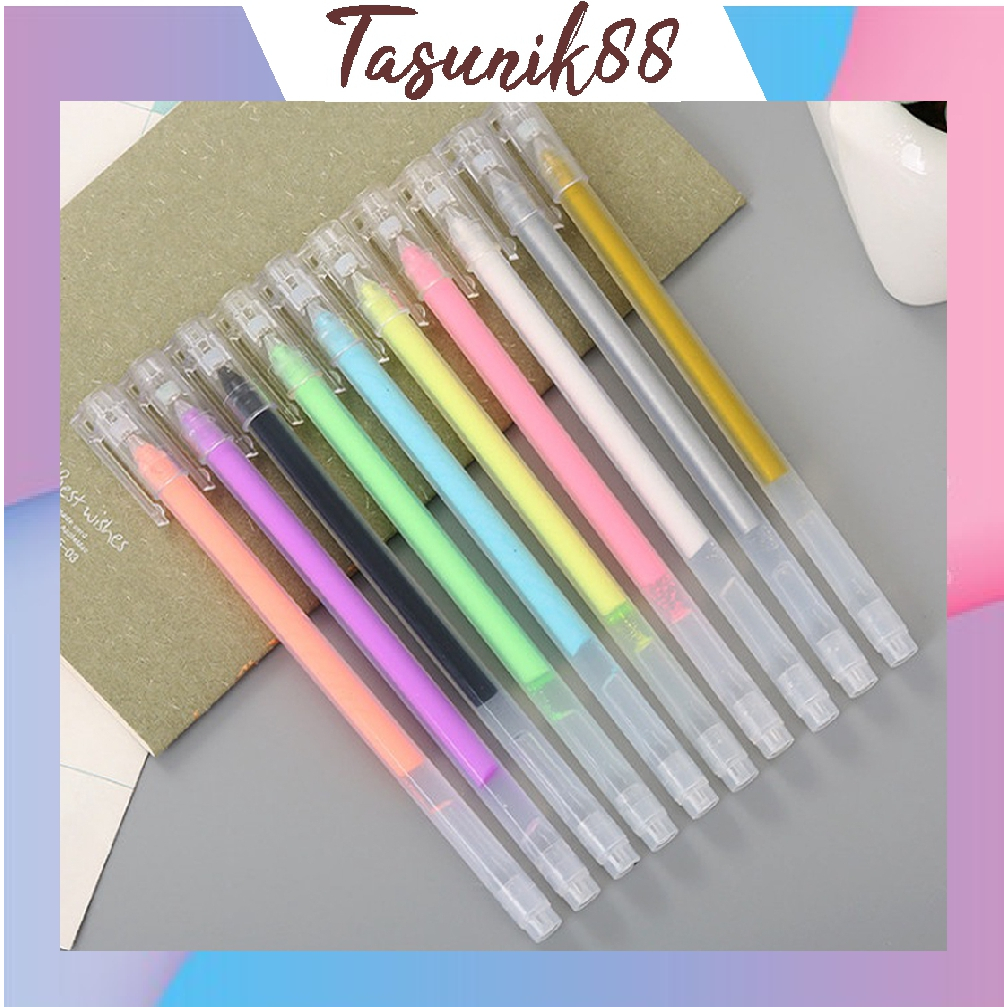 

⭐TasUnik88⭐ Pulpen Gel 0.5MM Warna Warni / Colour GEL PEN WARNA 0.50MM S097