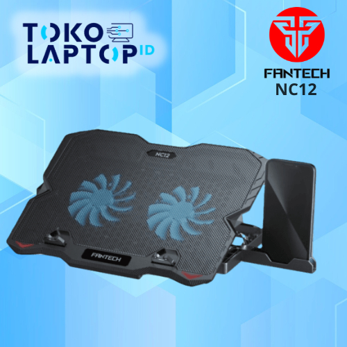 Fantech NC12 / NC-12 Notebook Cooler 2 Fan Blue LED