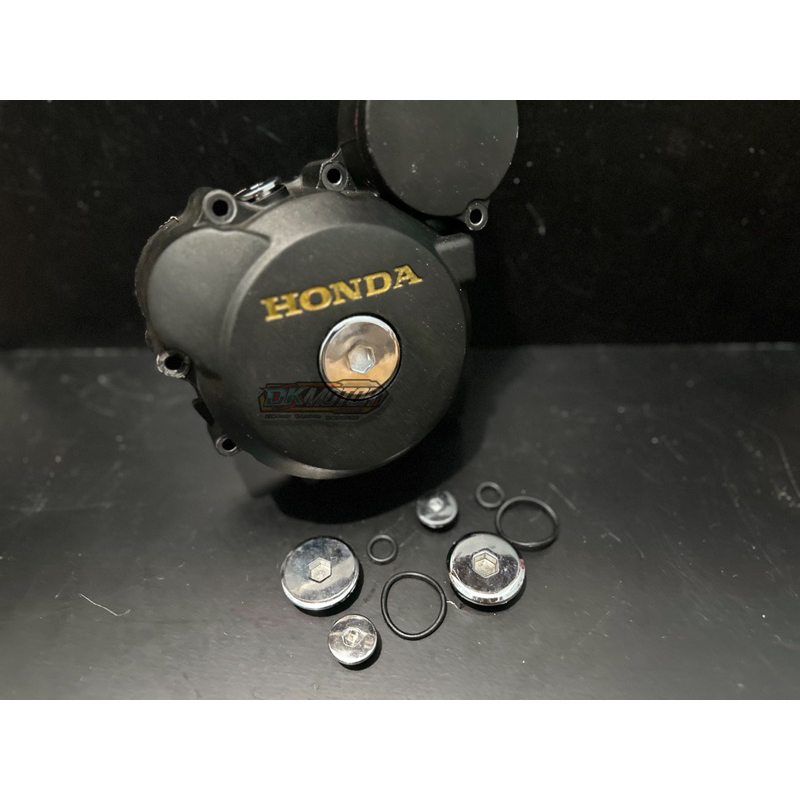 Tutup Koin Bak Magnet Crom Chrome Honda Megapro GL CB Tiger Supra Grand Kharisma