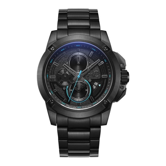 JAM TANGAN PRIA ALEXANDRE CHRISTIE AC 9602 ROSEGOLD BLACK STAINLESS. ORIGINAL